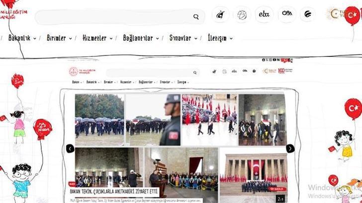 MEB'in internet sitesi, çocuklar için yenilendi