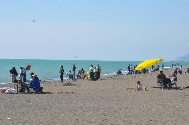 Hatay sahillerinde 23 Nisan yoğunluğu