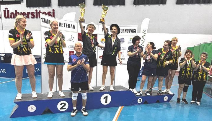 13. Uluslararası Veteranlar Masa Tenisi Turnuvası tamamlandı