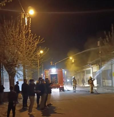 Silvan’da sanayi sitesinde yangın