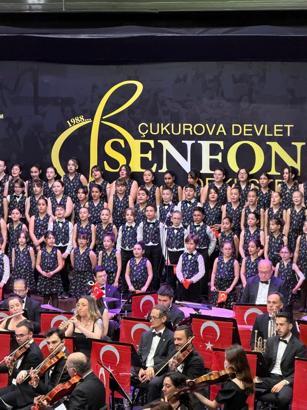 Çukurova Devlet Senfoni Orkestrası’nın ‘23 Nisan’ konseri renkli anlara sahne oldu