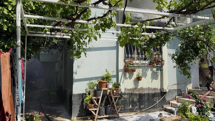 Reyhanlı’da ev yangını