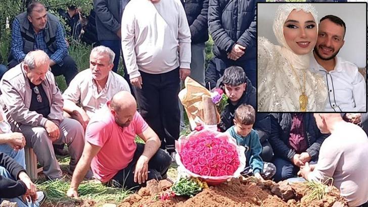 Gelin çiçeğini, oğlunun mezarının başına koydu