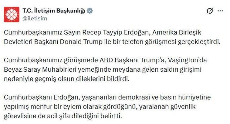 Cumhurbaşkanı Erdoğan, ABD Başkanı Trump ile görüştü