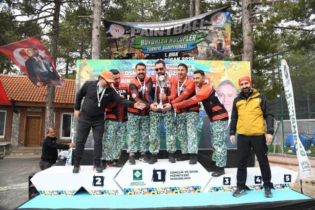 Türkiye Paintball Şampiyonası’nda dereceye girenlere kupaları verildi