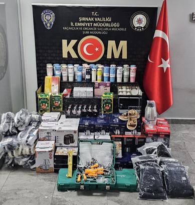 Şırnak’ta kaçakçılık operasyonlarında 45 gözaltı