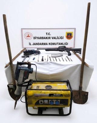 Diyarbakır’da define arayan 5 şüpheli yakalandı