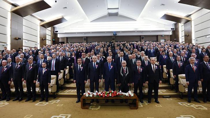 Cumhurbaşkanı Erdoğan, AYM'nin 64'üncü kuruluş yıl dönümü törenine katıldı