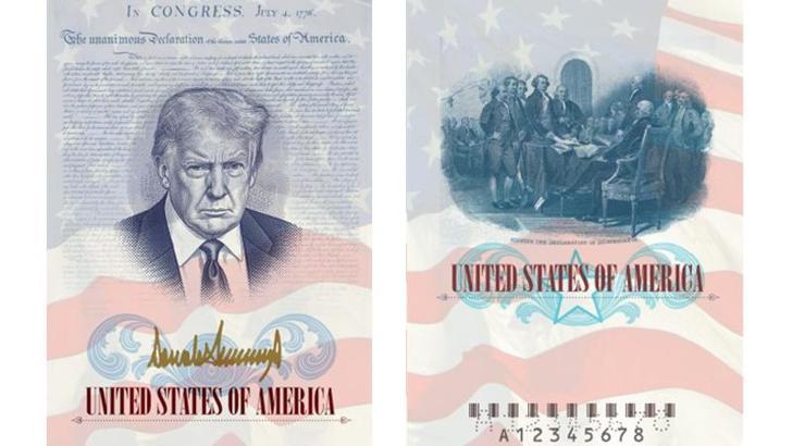ABD’de Trump portreli pasaport dönemi