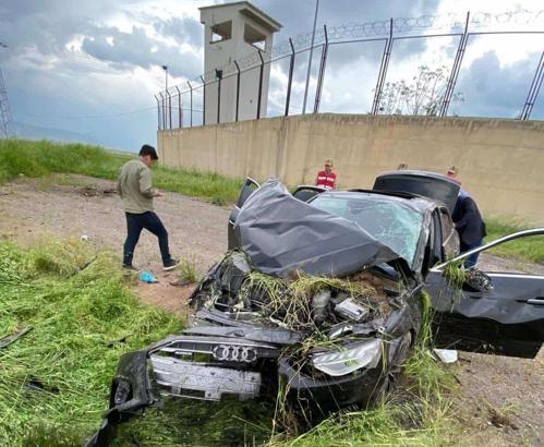 Mardin’de takla atan otomobilin sürücüsü yaralandı