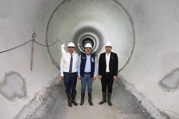 Başkan Öntürk'ten, Türkiye'nin en büyük atık su tünelinde inceleme