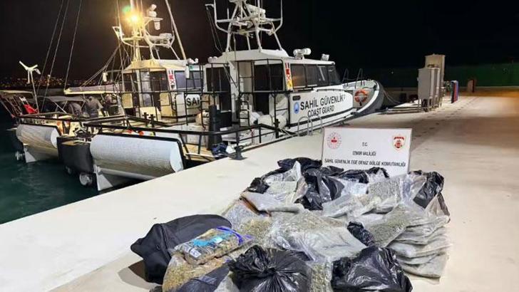 Balıkesir açıklarında teknede 158 kilo uyuşturucu ele geçirildi: 2 gözaltı