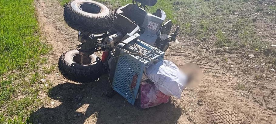 Devrilen ATV’nin altında kalan kadın hayatını kaybetti