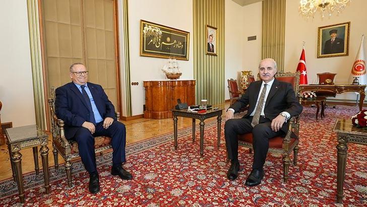 TBMM Başkanı Kurtulmuş, Cezayir Büyükelçisi Guennad'ı kabul etti