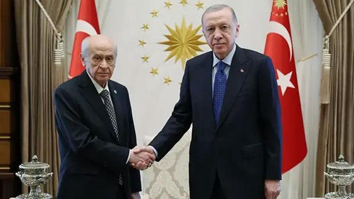 Cumhurbaşkanı Erdoğan, Bahçeli'yi kabul etti