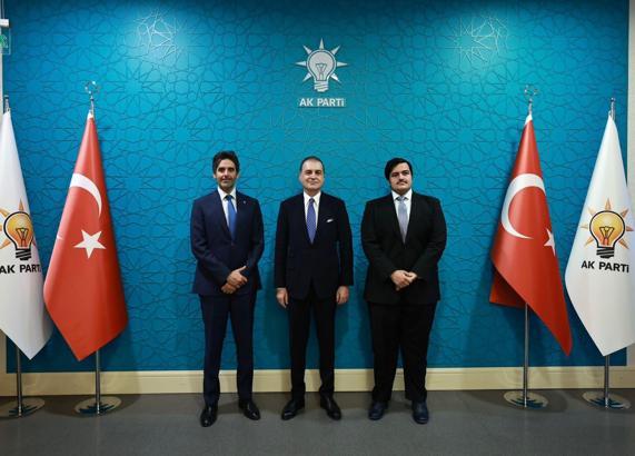 Ömer Çelik, Katar Büyükelçisi Al-Henzap ve Başkatip Al-Thani ile görüştü