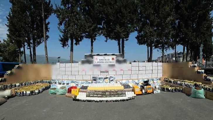 Bursa’da 2 milyon bandrolsüz makaron ele geçirildi