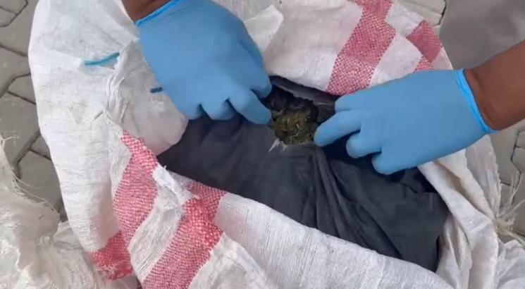 Otomobilin bagajında 20 kilo esrar ele geçirildi