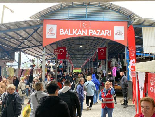 Edirne’de kapatılan ‘Ulus Pazarı’ yerine kurulan ‘Balkan Pazarı’, kapılarını açtı