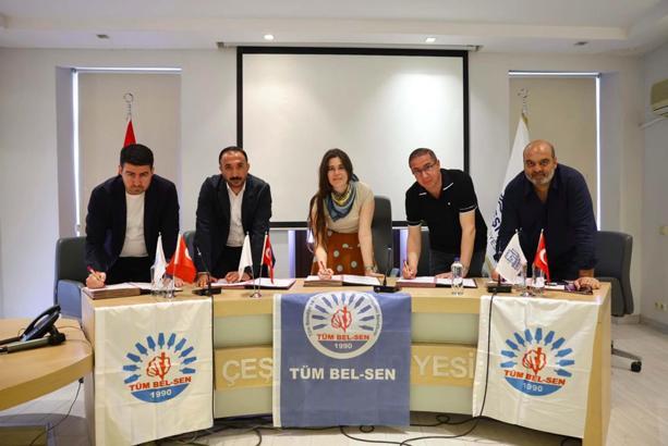 Çeşme Belediyesi, Tüm Bel-Sen ile toplu iş sözleşmesini imzaladı