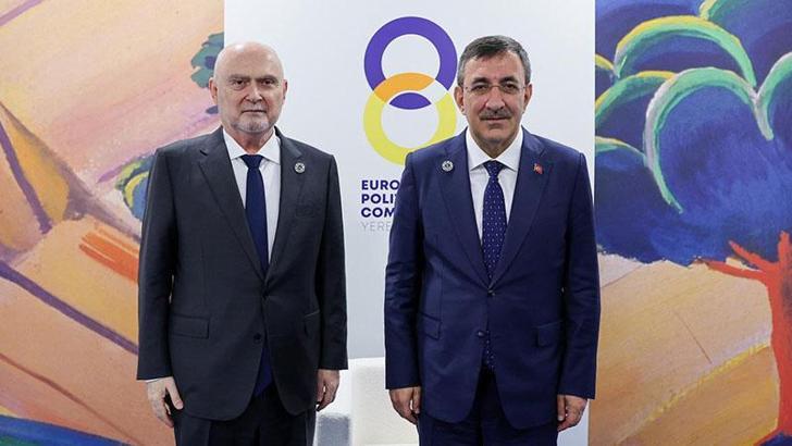 Cumhurbaşkanı Yardımcısı Yılmaz, AGİT Genel Sekreteri Sinirlioğlu ile bir araya geldi
