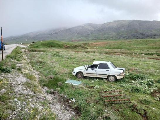 Malatya'da otomobil şarampole devrildi: 6 yaralı