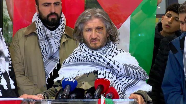 Sumud Filosu'ndaki aktivistlerden Hüseyin Oral, İstanbul'a geldi