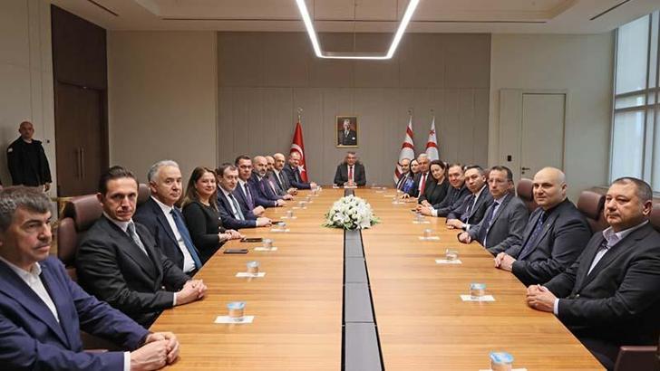 KKTC Cumhurbaşkanı Erhürman, RTÜK Başkanı Daniş ve beraberindeki heyeti kabul etti