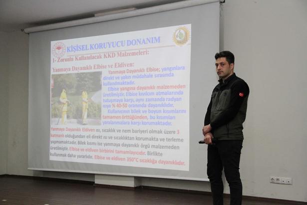 Kula'da orman yangınlarına karşı bilgilendirme eğitimi