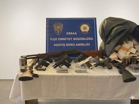 Erbaa’da ruhsatsız silah operasyonu: 14 şüpheliye işlem