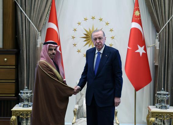Cumhurbaşkanı Erdoğan, Suudi Arabistan Dışişleri Bakanı Faysal'ı kabul etti