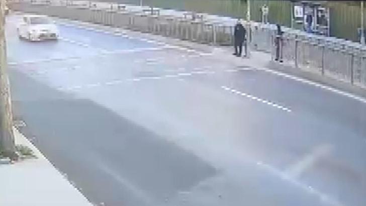 Küçükçekmece’de mühendisin ölümüne neden olan kazanın görüntüleri ortaya çıktı