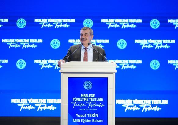 Bakan Tekin: Mesleğe yönlendirmedeki doğru adımlar bize ciddi katkı sağlayacak
