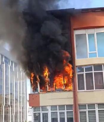 Aksaray'da yangın paniği