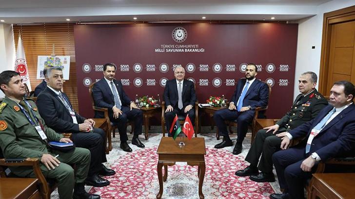 Bakan Güler, Libya Ulusal Ordusu Genel Komutan Yardımcısı ve Libya Savunma Bakan Vekili ile görüştü