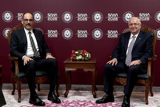 MİT Başkanı Kalın, SAHA 2026'da Bakan Güler'i ziyaret etti