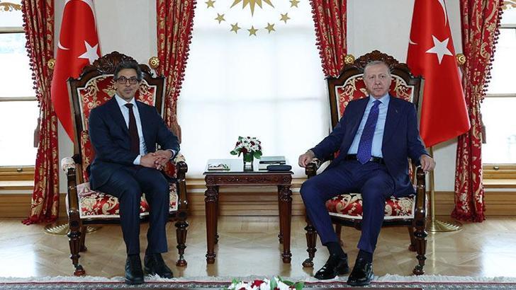 Cumhurbaşkanı Erdoğan, BAE Devlet Başkanı yardımcısı Şeyh Mansur Bin Zayid Al Nahyan’ı kabul etti