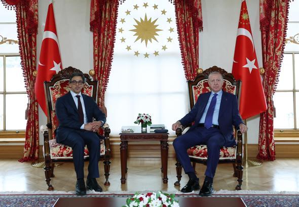 Cumhurbaşkanı Erdoğan, BAE Devlet Başkanı yardımcısı Şeyh Mansur Bin Zayid Al Nahyan’ı kabul etti