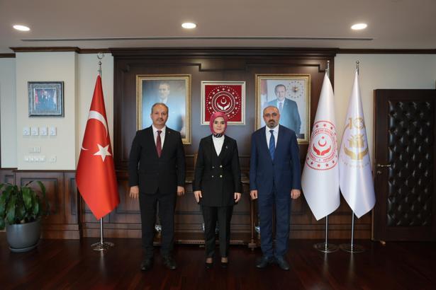 Sağlık-Sen'den Aile ve Sosyal Hizmetler Bakanı Göktaş'a ziyaret