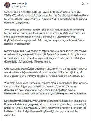 Bakan Gürlek: Türk yargısı kimseden talimat almaz