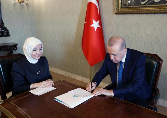 Cumhurbaşkanı Erdoğan, Darülaceze'ye kurban bağışı yaptı
