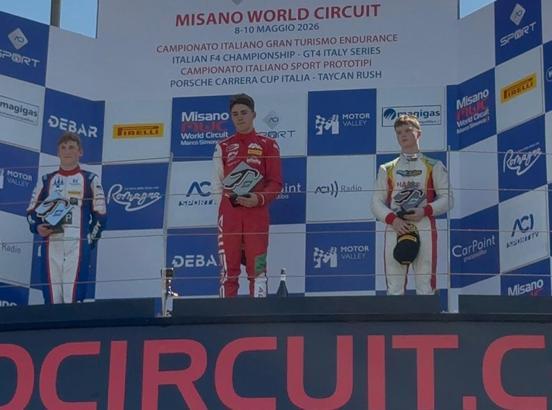 Alp Hasan Aksoy, Misano’daki Formula sahnesinde İstiklal Marşı'nı dinletti