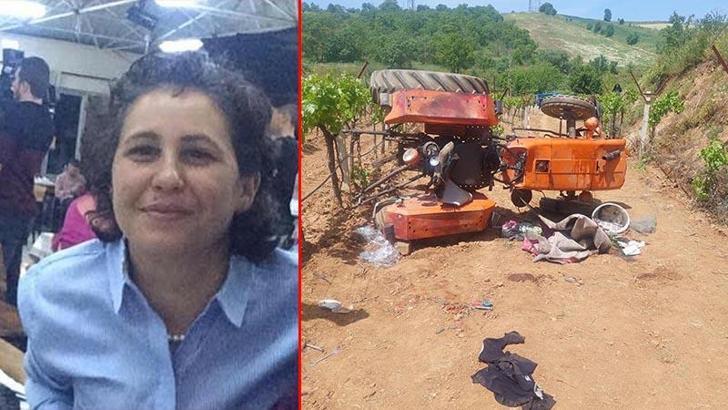 Traktör şarampole yuvarlandı; sürücü yaralandı, eşi öldü