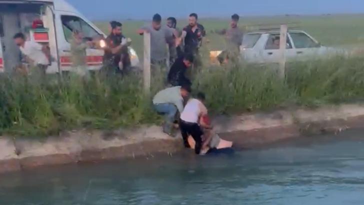Şanlıurfa’da kanala devrilen otomobildekilere yardım için suya giren Suriyeli, öldü