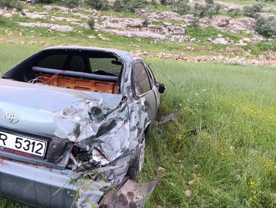 Mardin’de tarlaya uçan otomobilin sürücüsü yaralandı