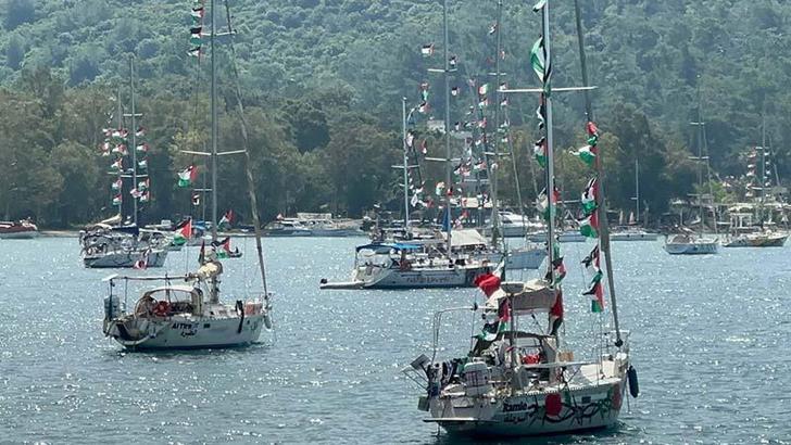 Küresel Sumud filosu Marmaris'te