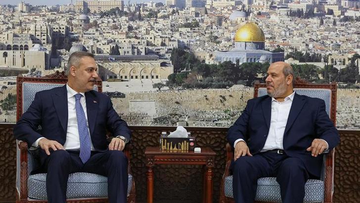 Bakan Fidan'dan Hamas Siyasi Büro Üyesi Hayye'ye taziye ziyareti