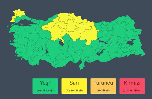 İçişleri Bakanlığı'ndan 'sağanak' uyarısı