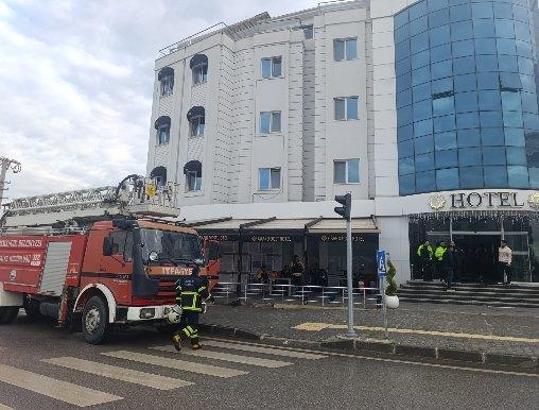 Çorum'da otel mutfağında yangın