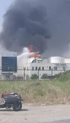 Mersin'de biyodizel üretim tesisinde yangın